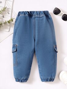 Baby Boy Flap Pocket Side Jogger Jeans