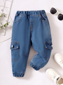Baby Boy Flap Pocket Side Jogger Jeans
