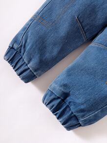 Baby Boy Flap Pocket Side Jogger Jeans