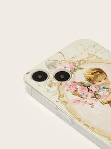 ROMWE Funda para móvil con patrón de ángel - Multicolor - Ver 2