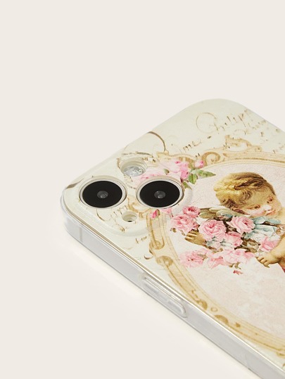 Coque de téléphone portable à motif ange