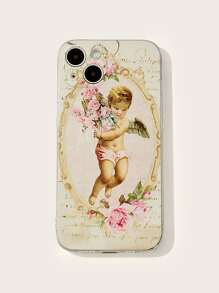 ROMWE Funda para móvil con patrón de ángel - Multicolor - Ver 4