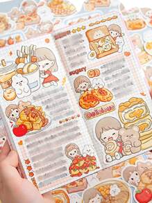 24入組卡通圖案隨機DIY貼紙 - 彩色 - 查看 4