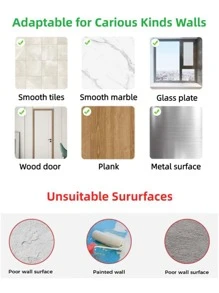 1入組掛壁式免打孔收納架