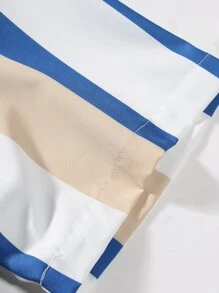 Manfinity Men Striped Lapel Neck Shirt - Multicolor - View 6