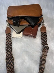 Mom Bag, Women Business Commuter Fashionable Multi-Pocket PU Leather Shoulder Crossbody Bag, Mother Day Gift - Brown - View 6