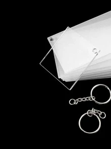 15入組DIY鑰匙扣 - 銀色 - 查看 5