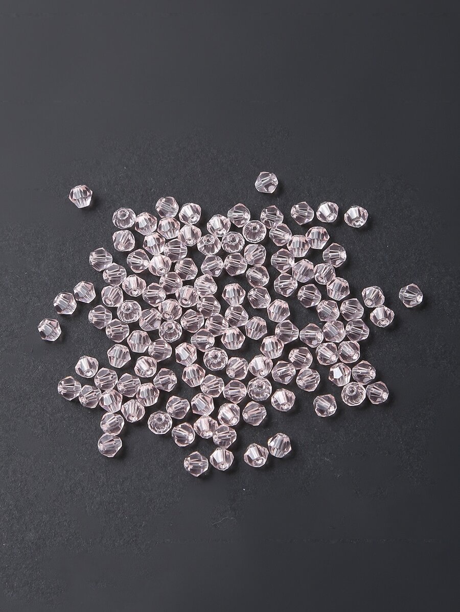 120pcs Crystal Bead DIY Jewelry Accessory - Baby Pink - View 1