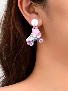 Roller Skates Drop Earrings - Multicolor - View 2