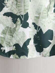 Manfinity 男士熱帶圖案襯衫不帶T恤 - 彩色 - 查看 3