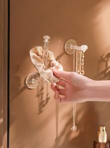 1 pieza Estante de almacenamiento de joya sin perforación - transparente - Ver 2