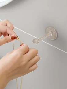 1 pieza Estante de almacenamiento de joya sin perforación - transparente - Ver 4