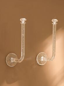 1 pieza Estante de almacenamiento de joya sin perforación - transparente - Ver 5