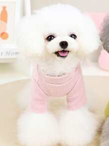 1 bộ đồ ngủ thú cưng thiết kế hình gấu hoạt hình - Hồng - Xem 5