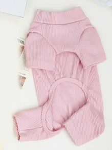 1 bộ đồ ngủ thú cưng thiết kế hình gấu hoạt hình - Hồng - Xem 6