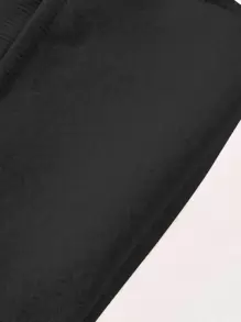 Claim Dot Men Mountain Print Drawstring Waist Joggers - Black - View 3