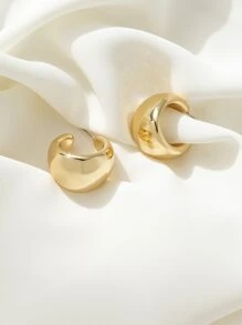 Bông tai vòng bít tối giản - Vàng - Xem 2