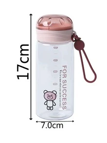 1 pieza Vaso de plástico estilo coreano - Multicolor - Ver 2