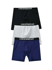 Boys 3pcs Tape Waist Boxer Brief - Multicolor - View 3