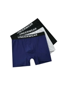 Boys 3pcs Tape Waist Boxer Brief - Multicolor - View 4