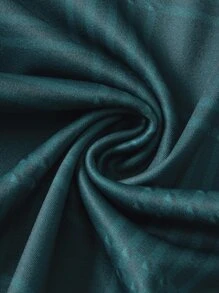 Manfinity Men Plaid Print Tee & Drawstring Waist Shorts Without Necklace - Dark Green - View 3