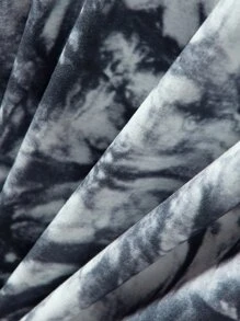 Manfinity Hombres Camiseta de tie dye & con estampado de slogan - Multicolor - Ver 4