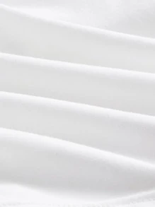 SHEIN MOD 素色褶邊吊帶上衣