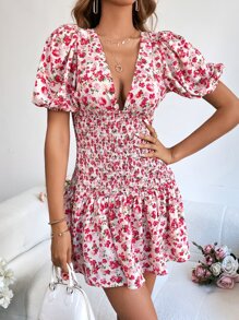 Soleia 印花繫帶後背繫帶連衣裙 - 彩色 - 查看 4