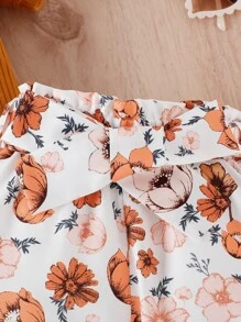Bộ đồ Em bé Nút Xù Gân đan Hoa - Nhiều màu - Xem 6