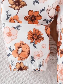 Bộ đồ Em bé Nút Xù Gân đan Hoa - Nhiều màu - Xem 7