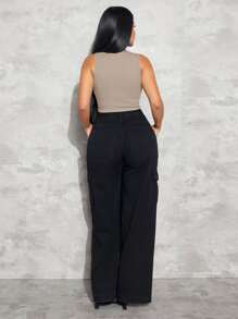 SHEIN SXY Summer;Asymmetrical Hem Tank Top
