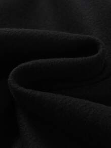 SHEIN EZwear Plus Number And Letter Graphic Thermal Lined Pullover - Black - View 5