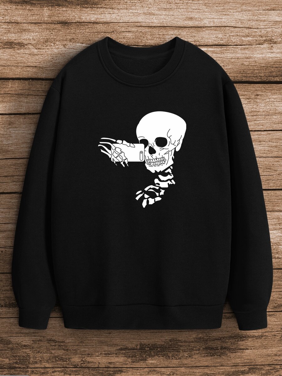 Manfinity Dauomo Áo nỉ Nam Lễ Các Thánh Giải trí - màu đen - Xem 1