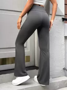 Muchica Pantalones acampanados unicolor - Gris Oscuro - Ver 2