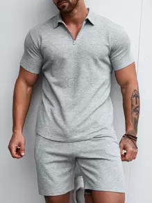 Manfinity Homme Homme Polo zippé & Short