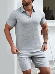 Manfinity Homme Homme Polo zippé & Short