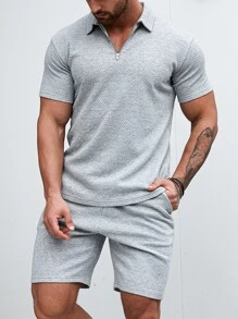 Manfinity Homme Homme Polo zippé & Short