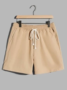 Manfinity VCAY Men Button Front Shirt & Drawstring Waist Shorts - Multicolor - View 5