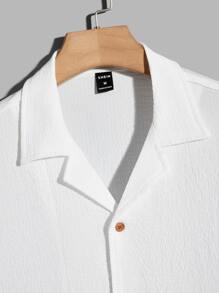 Manfinity VCAY Men Button Front Shirt & Drawstring Waist Shorts - Multicolor - View 6