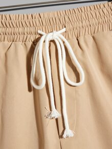 Manfinity VCAY Men Button Front Shirt & Drawstring Waist Shorts - Multicolor - View 7