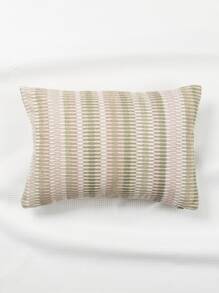 1 pieza Funda de almohada lumbar sin relleno con patrón geométrico - Multicolor - Ver 1