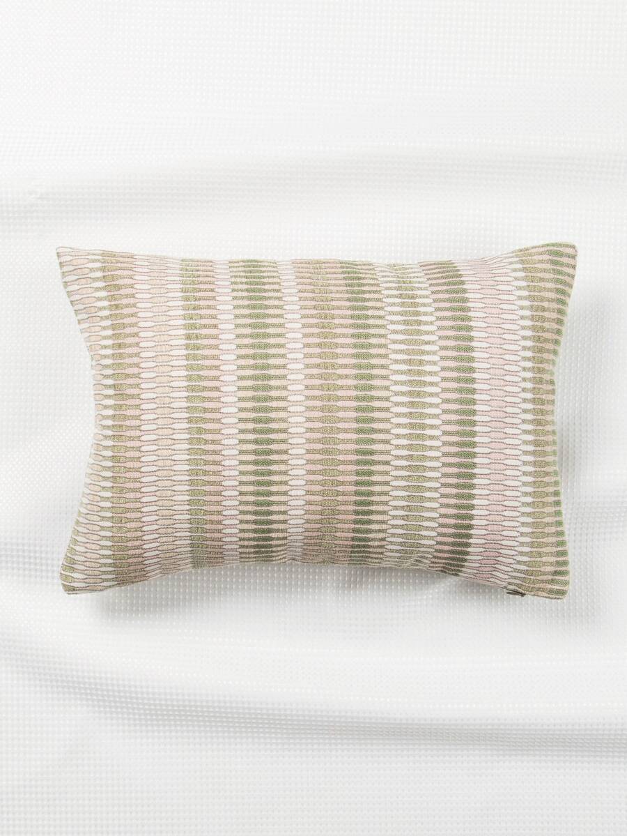 1 pieza Funda de almohada lumbar sin relleno con patrón geométrico - Multicolor - Ver 1