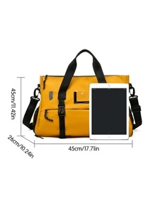 Large Capacity Fitness Training Bag - Yellow - View 3