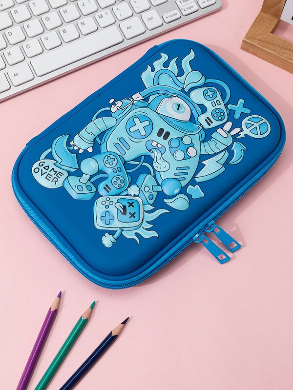 1pc Cartoon Graphic Pencil Box