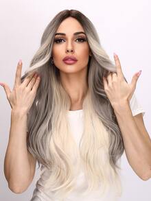 Peluca sintética extra larga ondulado - Degradado - Ver 4