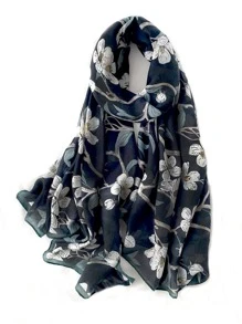 Pañuelo con patrón floral - Multicolor - Ver 1