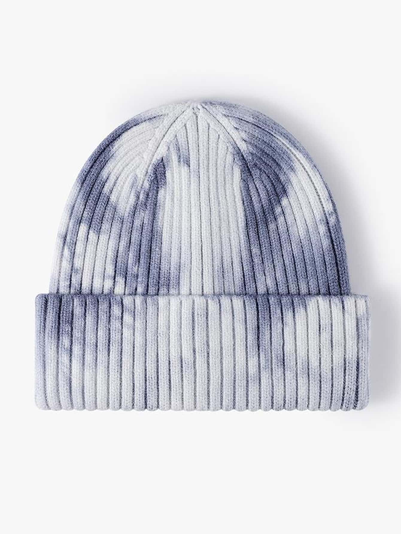 Đàn ông Tie Dye Beanie - Xanh và trắng - Xem 1