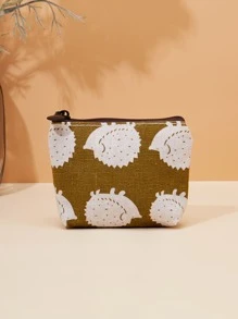 Monedero con dibujos animados erizo - Amarillo - Ver 1