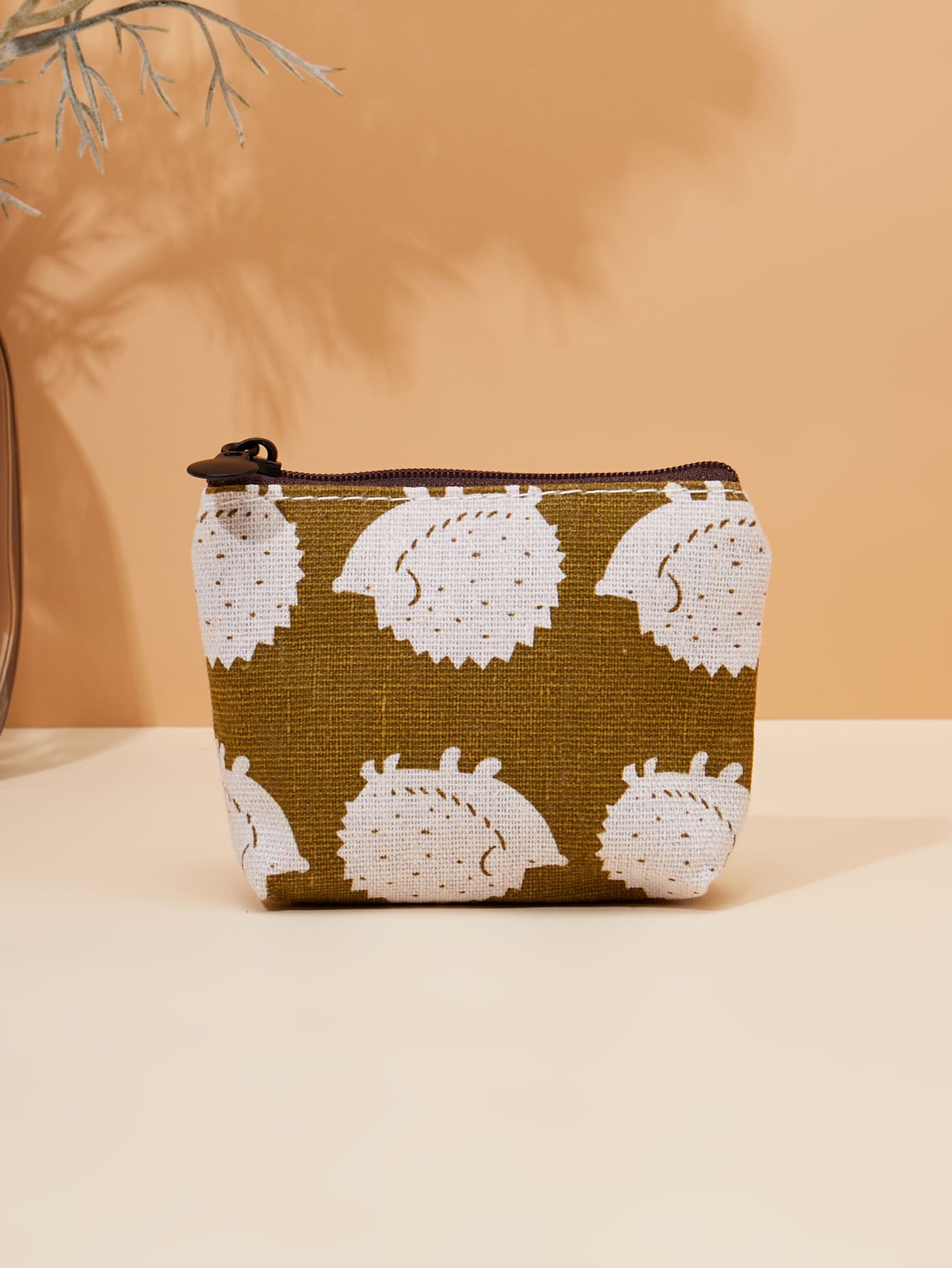 Monedero con dibujos animados erizo - Amarillo - Ver 1