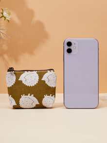 Monedero con dibujos animados erizo - Amarillo - Ver 5